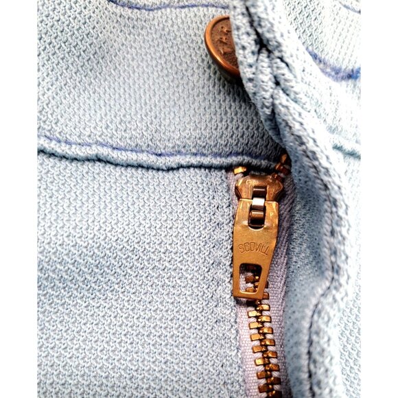 Vintage Farah Polyester Pants Men Size 38 x 29.5 Flair Leg Disco Leisure Blue - Picture 5 of 8